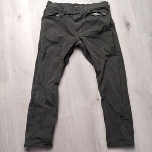 Mott & Bow Jeans Men 34 Green Denim Straight Fit Stretch Comfort Casual